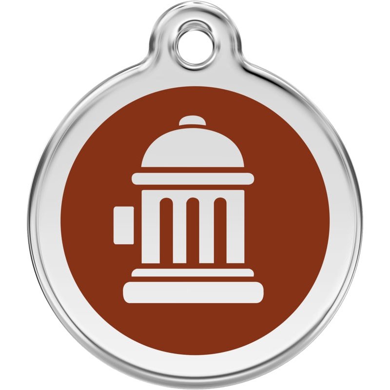 Pet ID Tags Fire Hydrant Brown