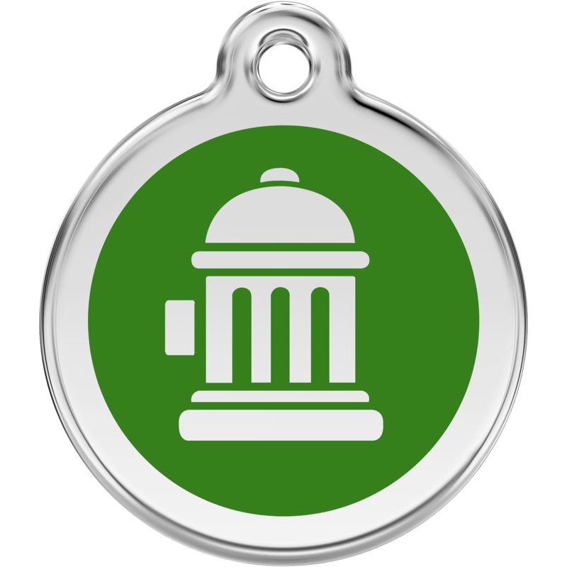 Pet ID Tags Fire Hydrant Green