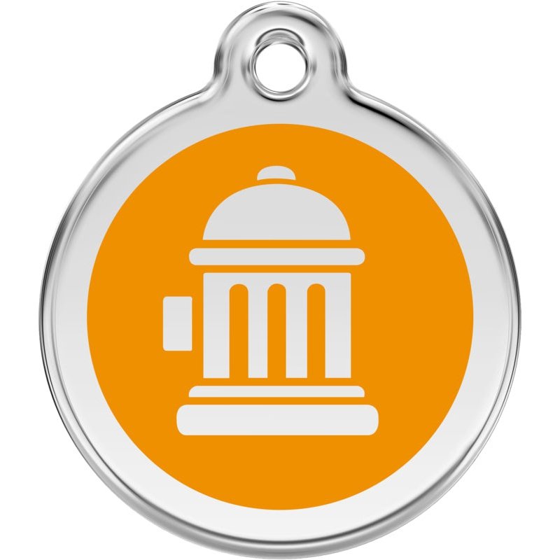 Pet ID Tags Fire Hydrant Orange