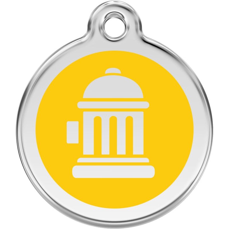 Pet ID Tags Fire Hydrant Yellow