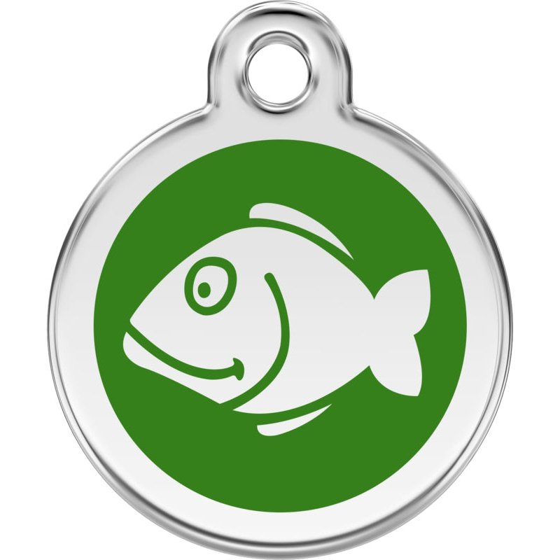 Pet ID Tags Fish Green