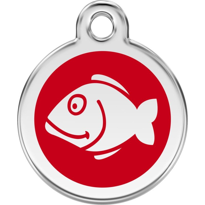 Pet ID Tags Fish Red