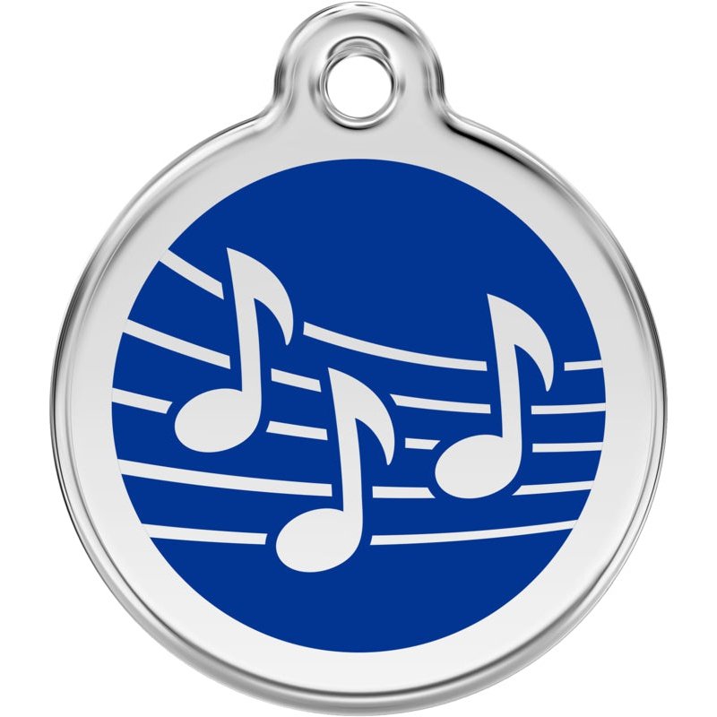 Pet ID Tags Music Dark Blue