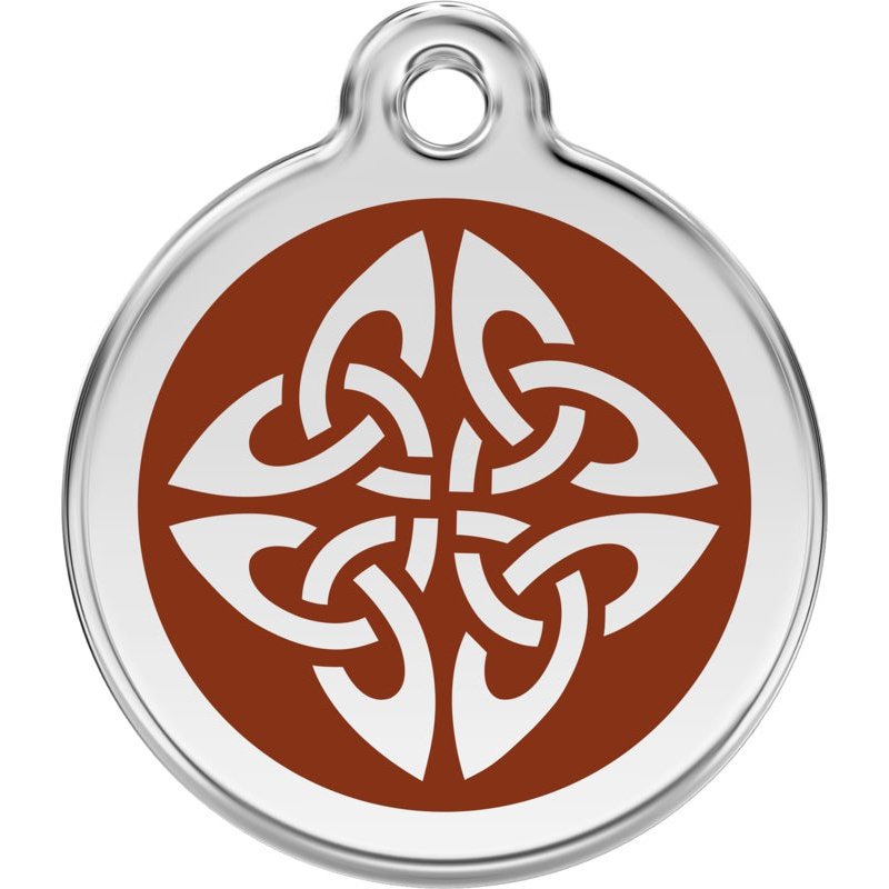 Pet ID Tags Tribal Arrows Brown