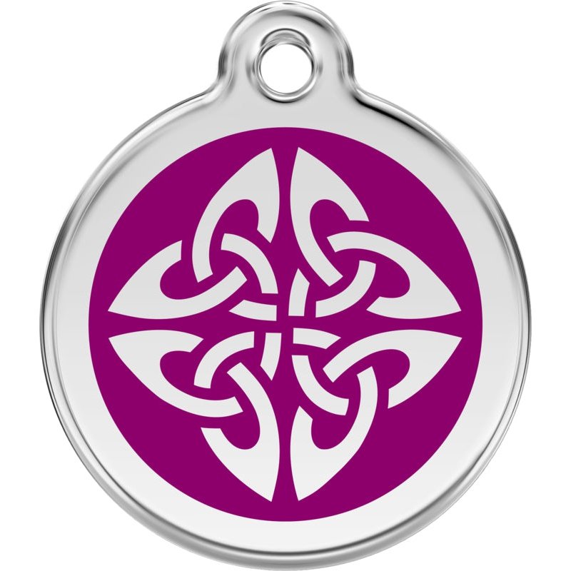 Pet ID Tags Tribal Arrows Purple