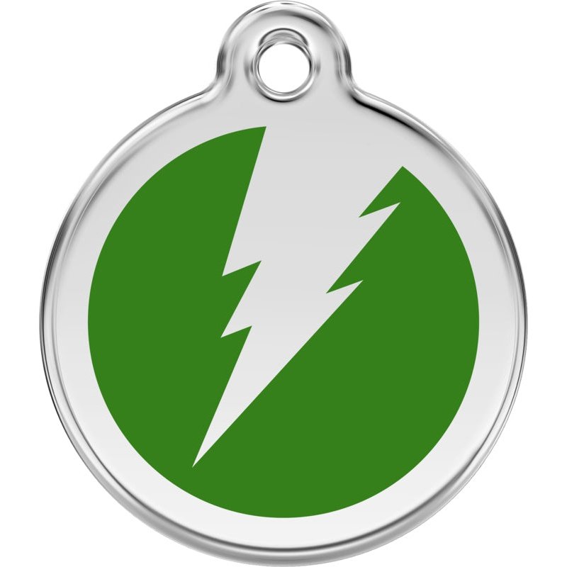Pet ID Tags Flash Green