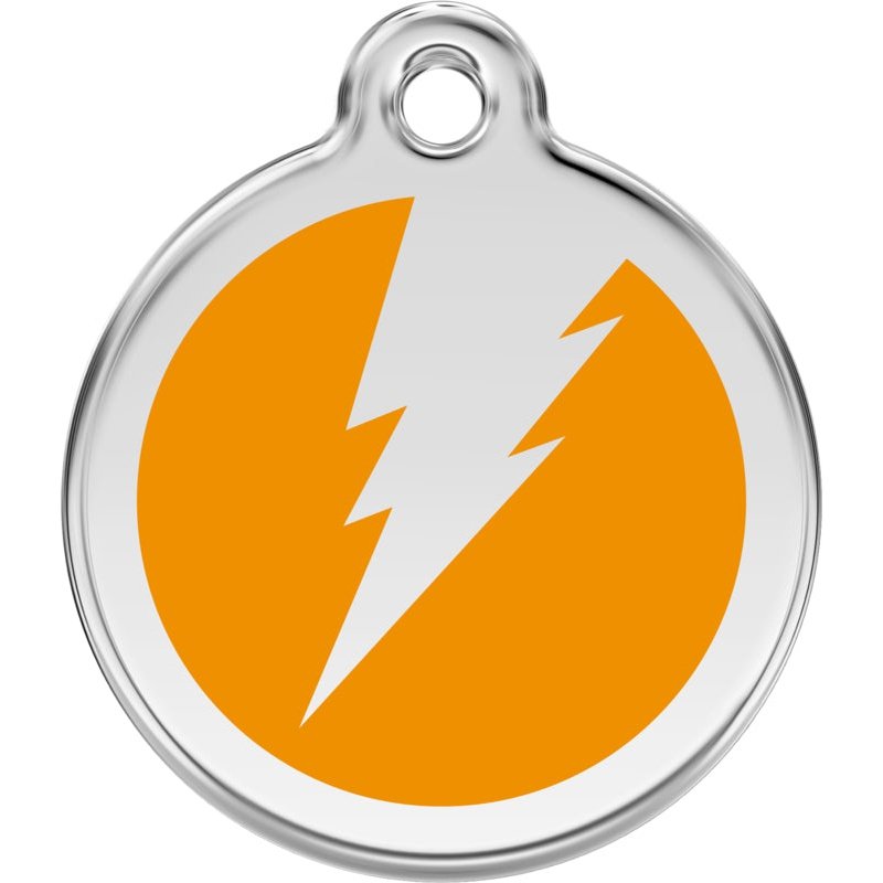 Pet ID Tags Flash Orange