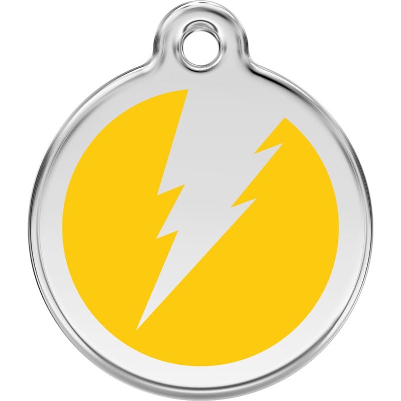 Pet ID Tags Flash Yellow