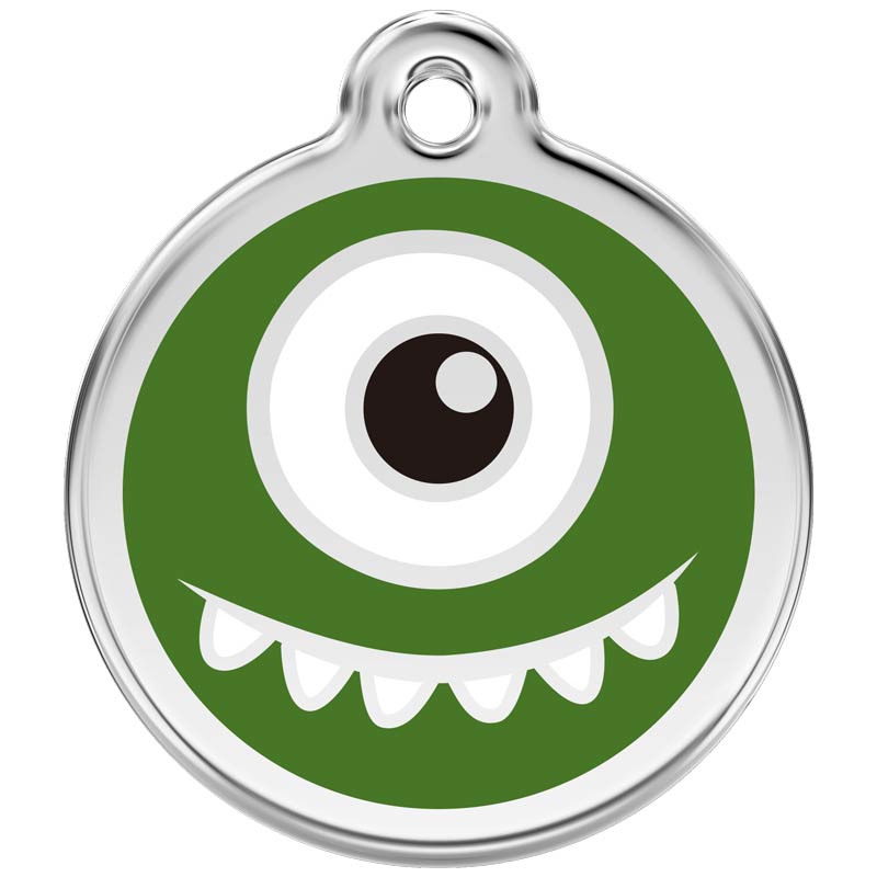 Pet ID Tags Monster Green