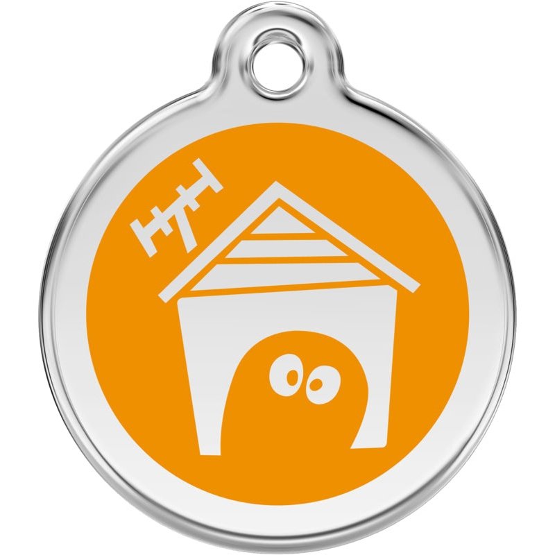 Pet ID Tags Pet House Orange