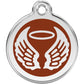 Pet ID Tags Angel Wings Brown