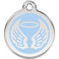 Pet ID Tags Angel Wings Light Blue