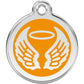 Pet ID Tags Angel Wings Orange