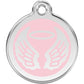 Pet ID Tags Angel Wings Light Pink