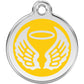 Pet ID Tags Angel Wings Yellow