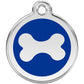 Pet ID Tags Bone Dark Blue