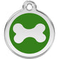 Pet ID Tags Bone Green