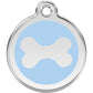 Pet ID Tags Bone Light Blue