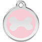 Pet ID Tags Bone Light Pink