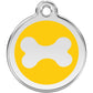 Pet ID Tags Bone Yellow