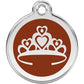 Pet ID Tags Crown Brown