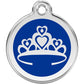 Pet ID Tags Crown Dark Blue