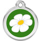 Pet ID Tags Daisy Green