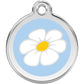 Pet ID Tags Daisy Light Blue