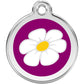 Pet ID Tags Daisy Purple