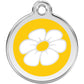 Pet ID Tags Daisy Yellow