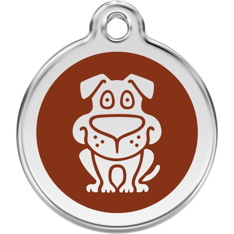 Pet ID Tags Dog Brown