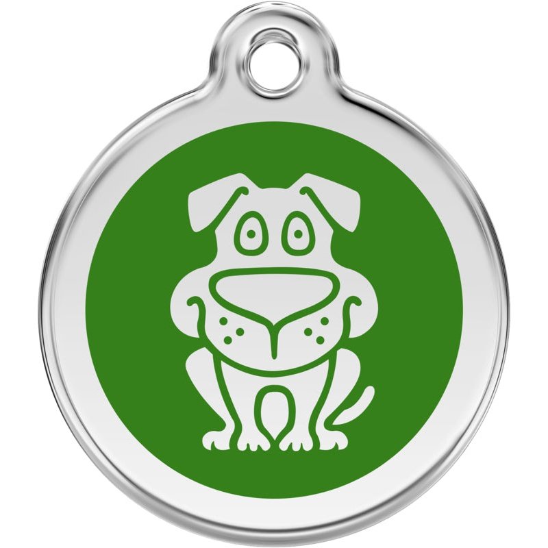 Pet ID Tags Dog Green