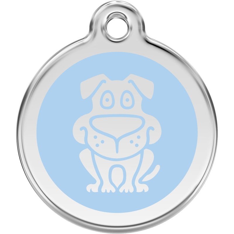 Pet ID Tags Dog Light Blue