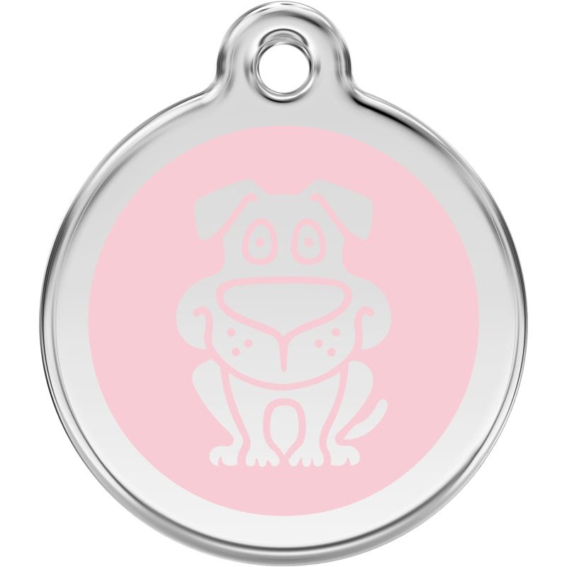 Pet ID Tags Dog Light Pink