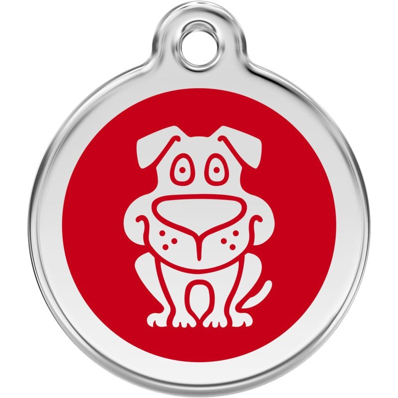 Pet ID Tags Dog Red