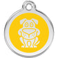 Pet ID Tags Dog Yellow