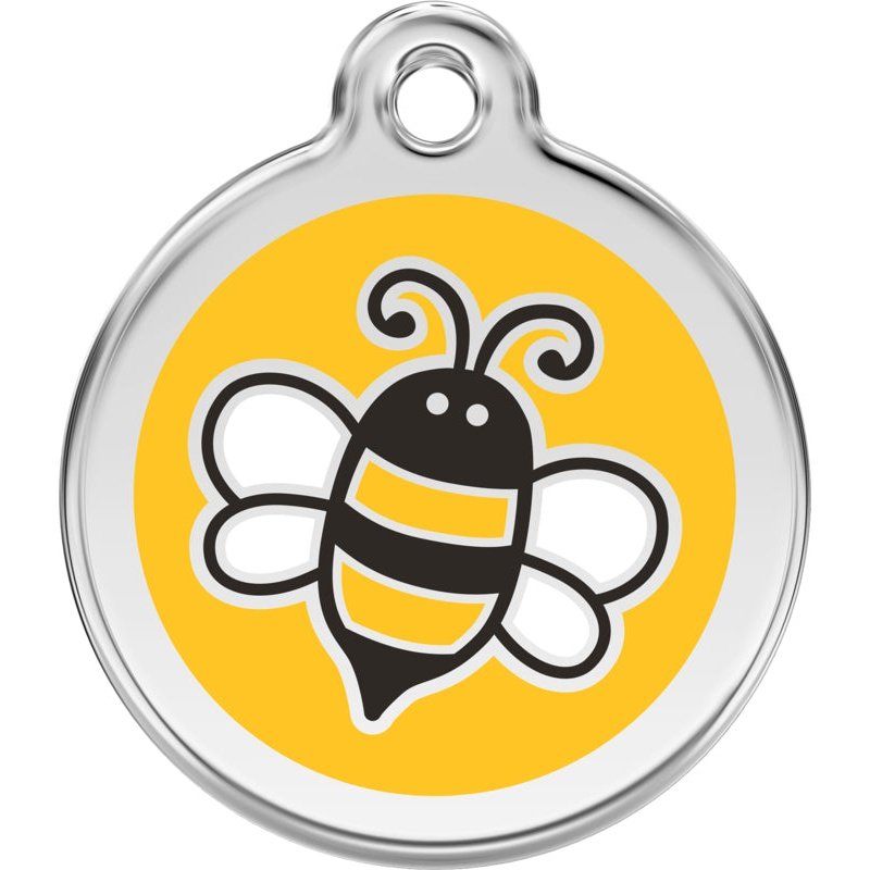 Pet ID Tags Bumble Bee Yellow