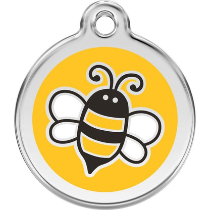 Pet ID Tags Bumble Bee Yellow