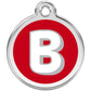 Pet ID Tags Alphabet Red B