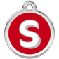 Pet ID Tags Alphabet Red S