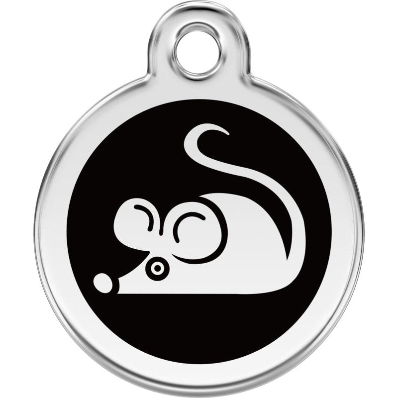 Pet ID Tags Mouse Black