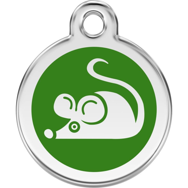 Pet ID Tags Mouse Green