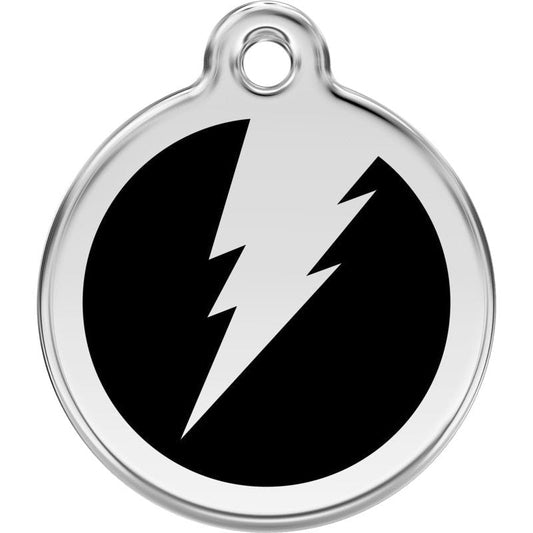 Pet ID Tags Flash Black