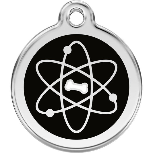 Pet ID Tags Atom Black