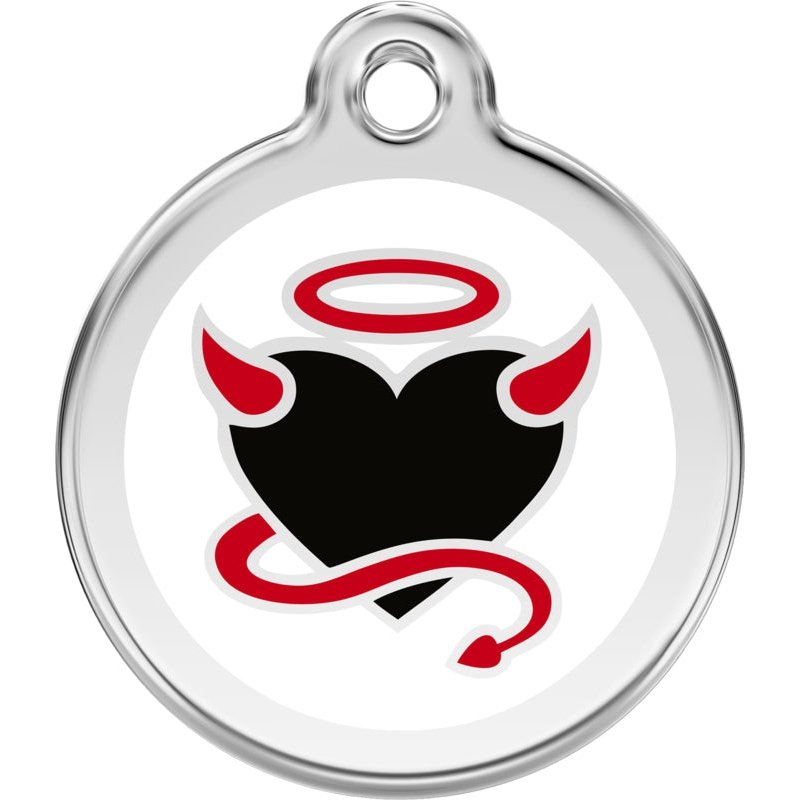 Pet ID Tags Devil White