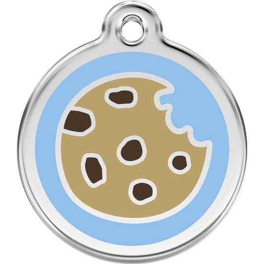 Pet ID Tags Cookie Light Blue