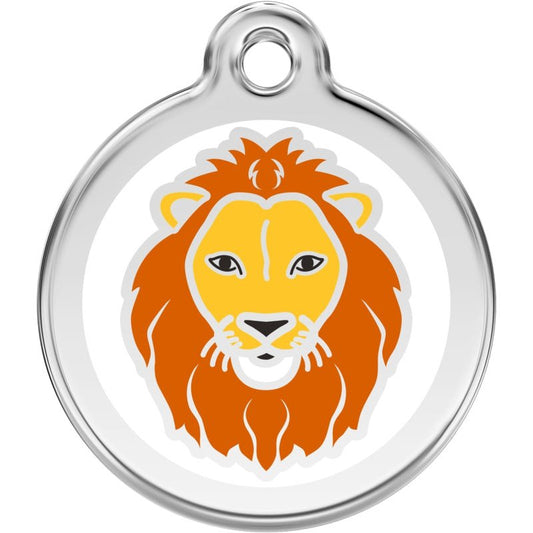 Pet ID Tags Lion White