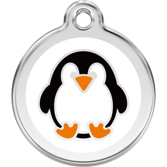 Pet ID Tags Penguin White