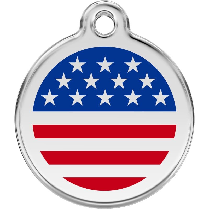 Pet ID Tags Flags USA