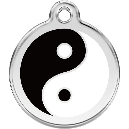 Pet ID Tags Ying & Yang Black